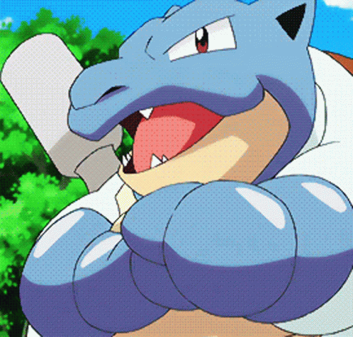 Blastoise Pokemon Talking Crossed Arms GIF