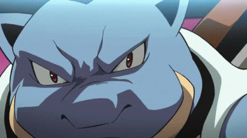 Blastoise Releasing Double Water Cannon Pokemon GIF