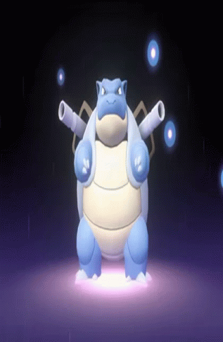 Blastoise Unleashing Super Power Pokemon GIF