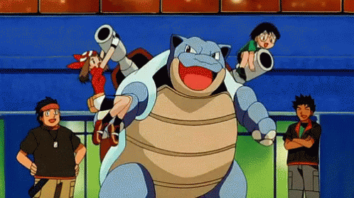Blastoise Water Pokemon Swaying GIF