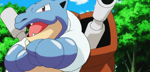 Blastoise Water Type Pokemon Crossed Arms GIF