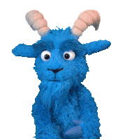 Blauer Bock Blue Goat Sticker GIF