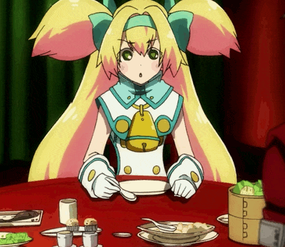 Blazblue Banging Head On Desk GIF