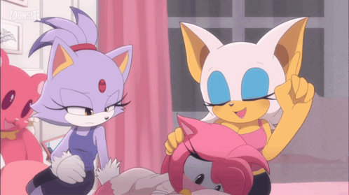 Blaze the Cat and Rouge the Bat Talking