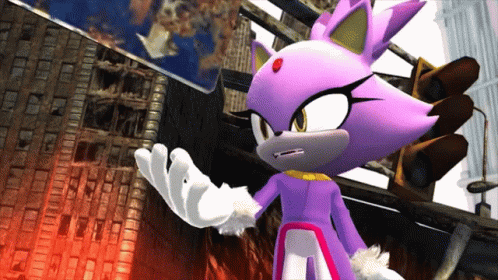 Blaze The Cat Talking GIF