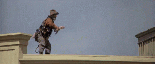 Blazing Saddles Mongo Spying On Telescope GIF