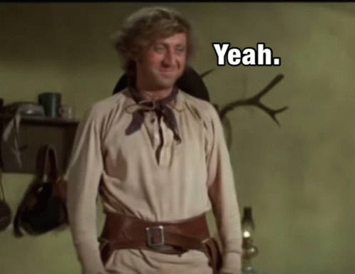 Blazing Saddles Excited Gene Wilder Smiling GIF