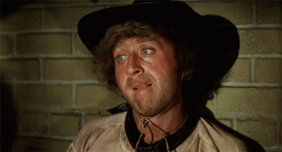 Blazing Saddles Gene Wilder Contemplating GIF