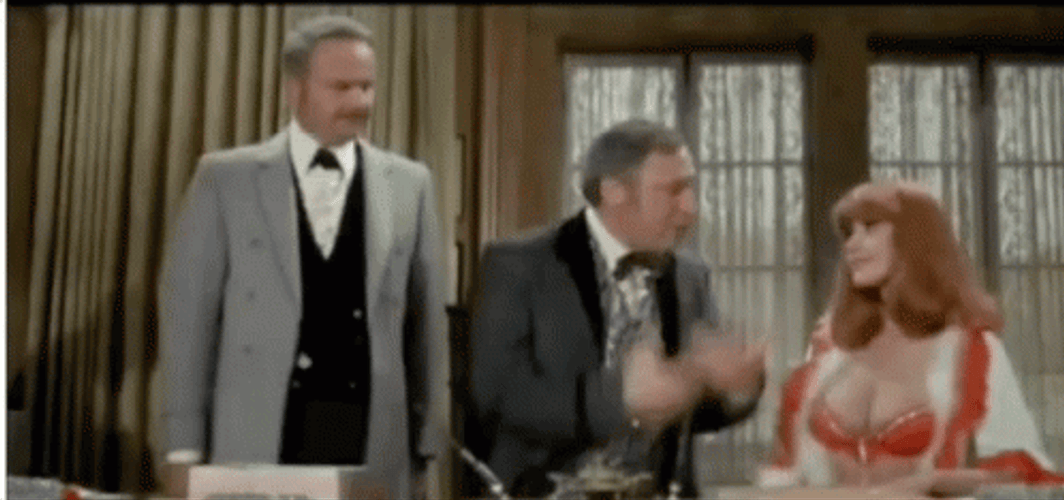 Blazing Saddles Mel Brooks Pointing Out GIF