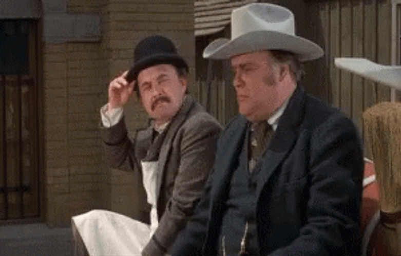 Blazing Saddles Randolph Scott Cowboy Hat GIF