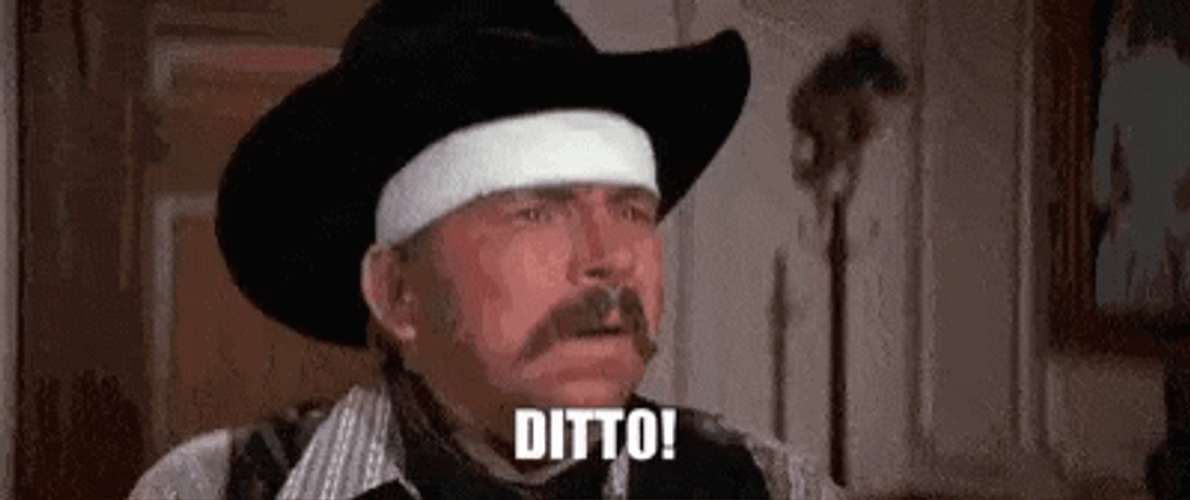 Blazing Saddles Slim Pickens Ditto GIF