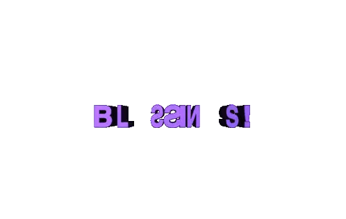 Bless In Purple Letters