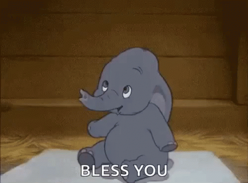Bless You Dumbo Sneeze GIF