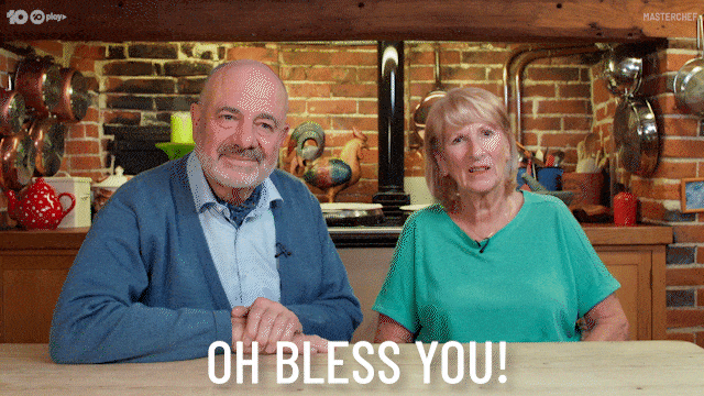 Bless You Old Man And Woman Moment GIF
