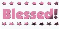 Pink Shiny Stars Blessed GIF