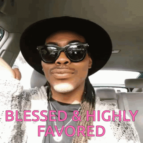 Blessed And Highly Favored Guy In Car GIF