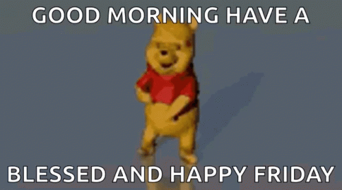 Blessed And Happy Friday Dancing Winnie The Pooh GIF