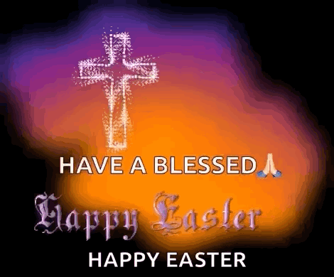 Blessed Happy Easter Cross