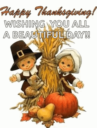 Blessed Thanksgiving Wishing You All GIF