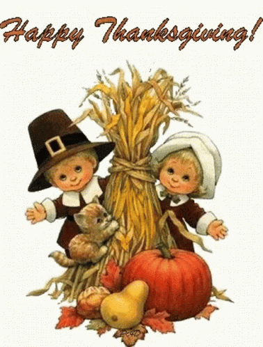 Blessed Thanksgiving Dolls GIF
