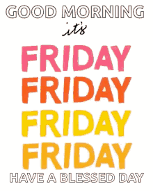 Blessed Triple Friday Word GIF