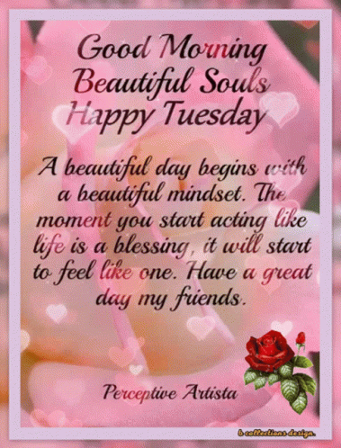 Blessed Tuesday Inspirational Quotes Digital Arts GIF