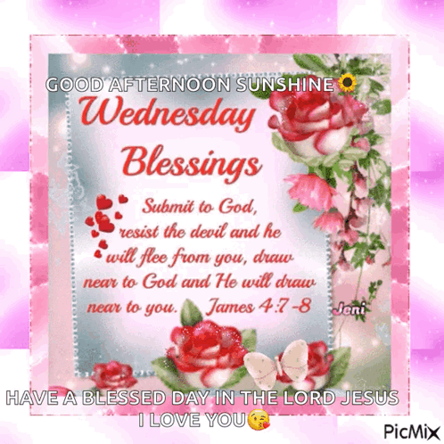 Blessed Wednesday Bible Quote GIF