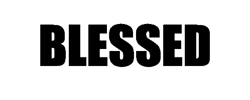 Blessed Word in Black Letters