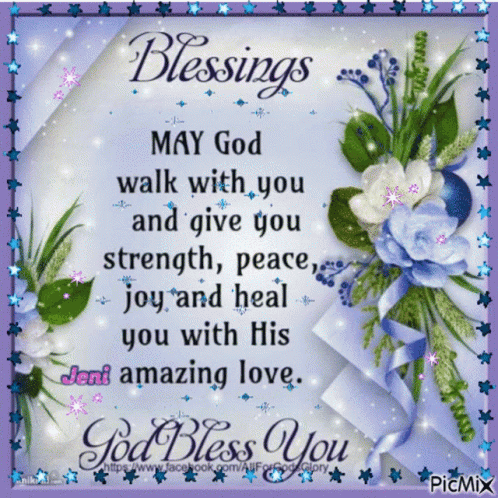 Blessings Card with God Walks With You