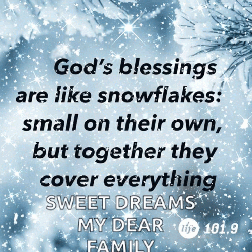 Blessings From God Snowflakes GIF