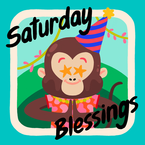 Blessings Saturday Jungle Monkey GIF