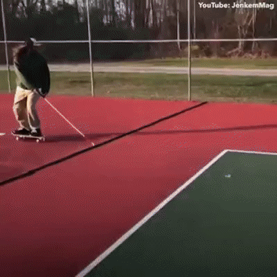 Blind Skateboard Stunt Meme GIF