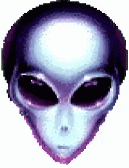 Blinking Et In A Gray Sticker GIF
