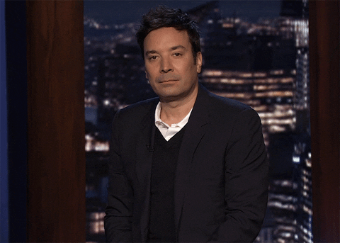 Blinking Jimmy Fallon What GIF