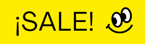 Blinking Sale Text With Smiley GIF