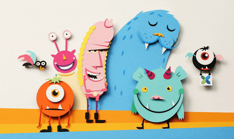 Blinking Teach Your Monster To Read GIF