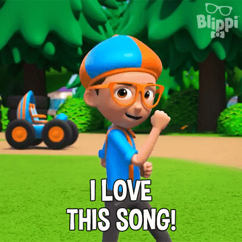 Blippi Character Saying I Love This Song