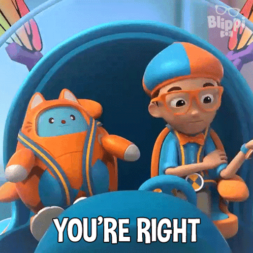 Blippi Stuffed Animal Roller Coaster Saying You're Right