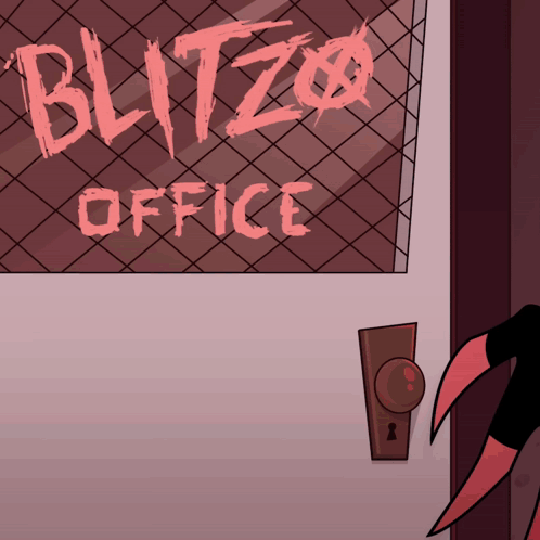Blitzo Office Sign Door