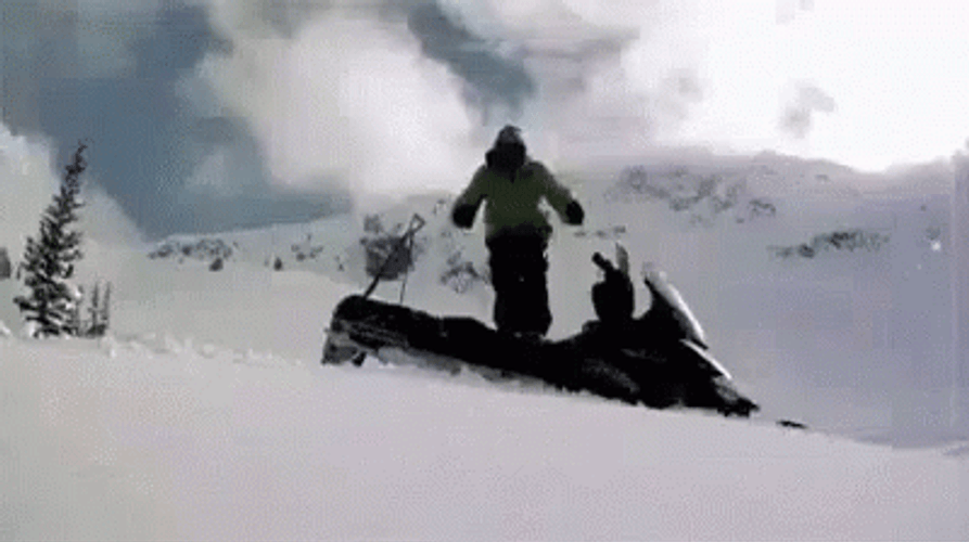 Blizzard Aftermath Diving In Snow GIF