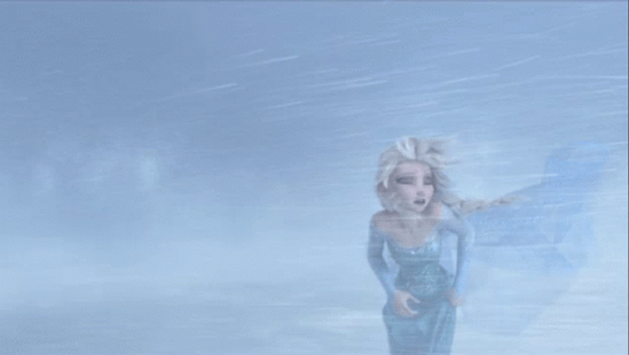 Blizzard Strong Winds Elsa Frozen GIF
