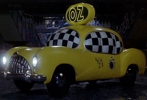 Bloated Looking Taxi Parked GIF