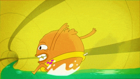 Blob King Waterslide Animation GIF