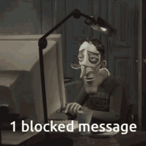 Blocked Message Discord Typing Coraline Movie Meme GIF