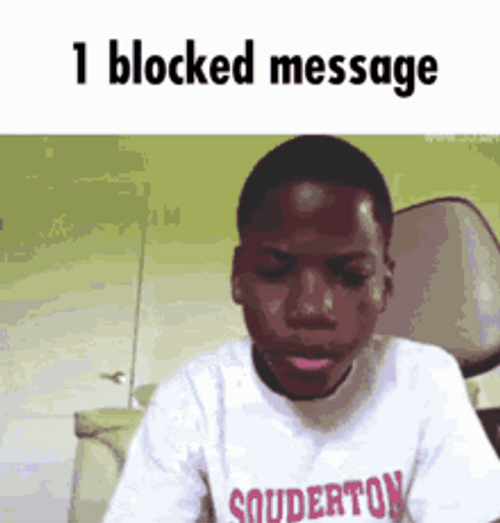 Blocked Message Heart Attack Shocked Reaction GIF