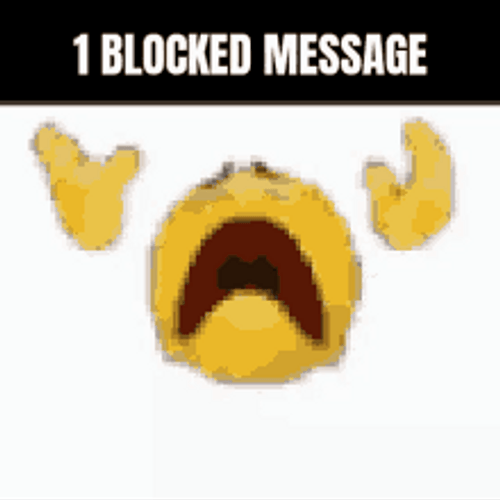 Blocked Message Sad Heartbroken Emoji Disappear GIF