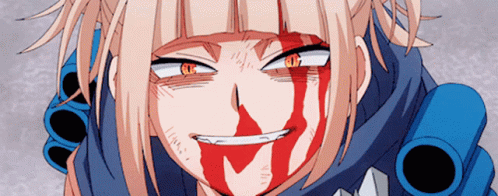 Bloddy Himiko Toga Face GIF
