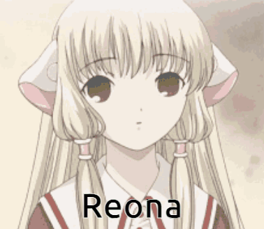 Blonde Anime Girl Reona GIF
