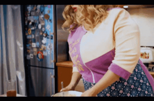 Blonde Bbw Cooking GIF