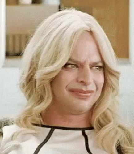 Blonde Girl Nick Kroll Unamused GIF